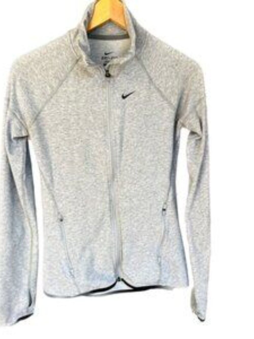 Nike Dri-Fit Full Zip Jacket Women’s Medium Gray Athletic Medium